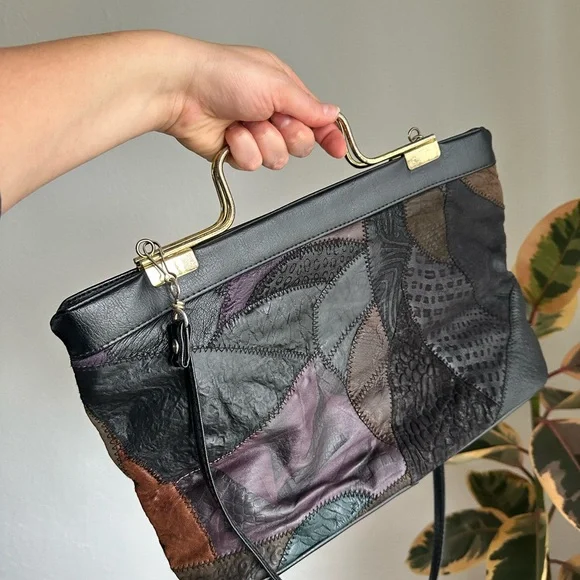 Patchwork Leather Handbag - Picture 5 of 12